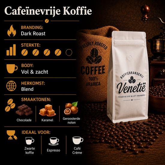 Koffiebranderij Venetië - Cafeïnevrije Koffie